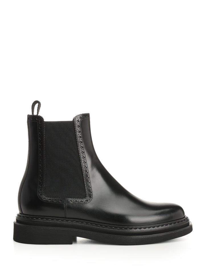 Dolce & Gabbana Brushed Calfskin Ankle Boots - Black | 1f5349cc66e10d9a38a843256a989ca36e5433cc