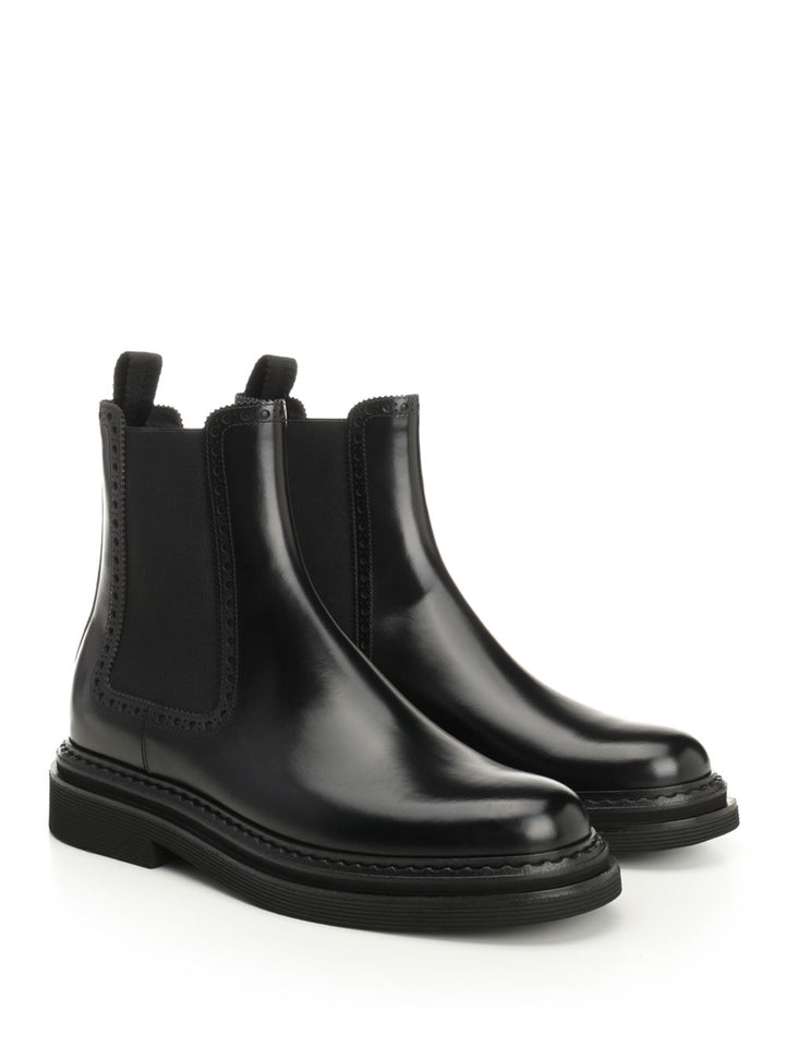 Dolce & Gabbana Brushed Calfskin Ankle Boots - Black | 2c6c1f28654c5f4a4b71d816946f31f184815a2f