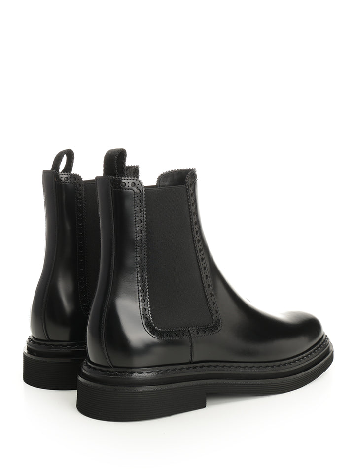 Dolce & Gabbana Brushed Calfskin Ankle Boots - Black | ecb04b020408aa02f6ab1e2d9f73064c727c4993