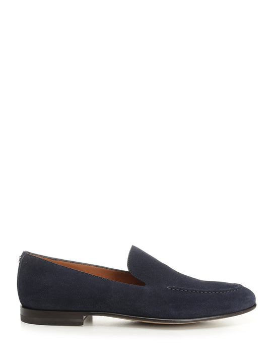 Suede Moccasin Scarpe Basse Blue