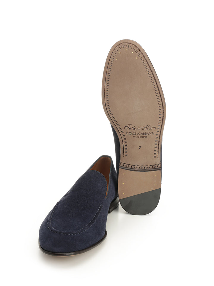Dolce & Gabbana Suede Moccasin Scarpe basse - Blue | 4cc657fa14ac0f2dba9acfbba09ca934309bb359
