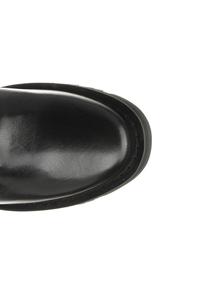 Ganni Studs High Boot Crinkle Oleatex Boots - Black | 5587ff4b0effdc83030e9d4ed901b23ed350a2a9