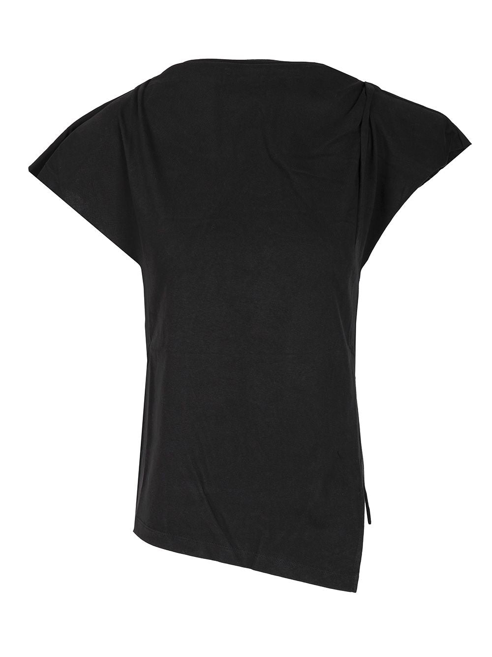 Isabel Marant Sebani Asymmetrical T-Shirt Tops - Black | df376e70931185be85ebec3c489db8c0c0ca1cd5