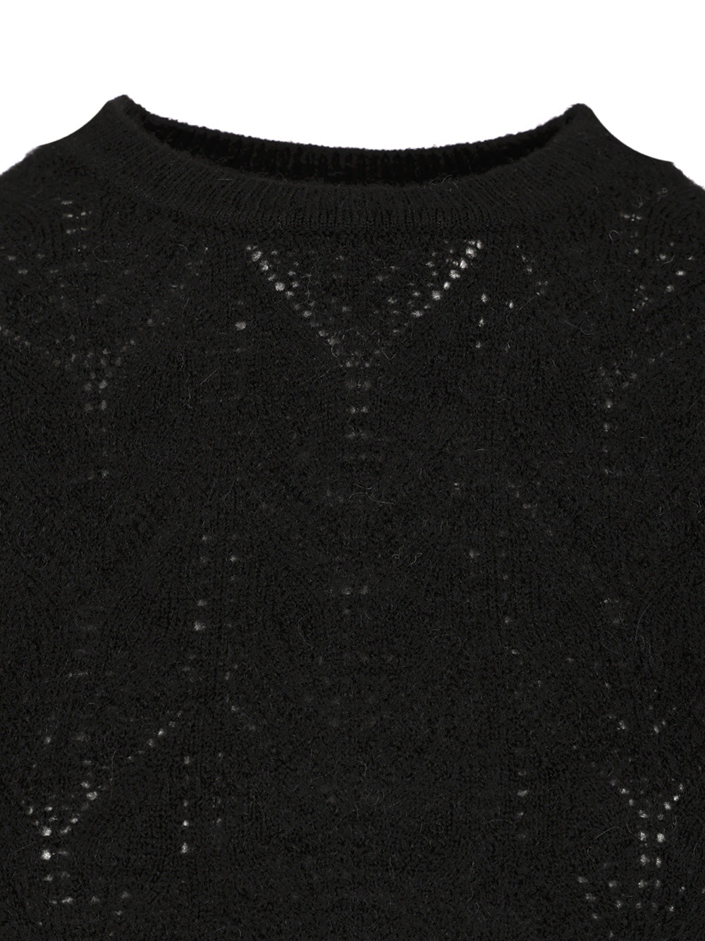 P.A.R.O.S.H. Crop Sweater Knitwear - Black | 40e8425ec04abe6a01df4b0eca26793172511ee6