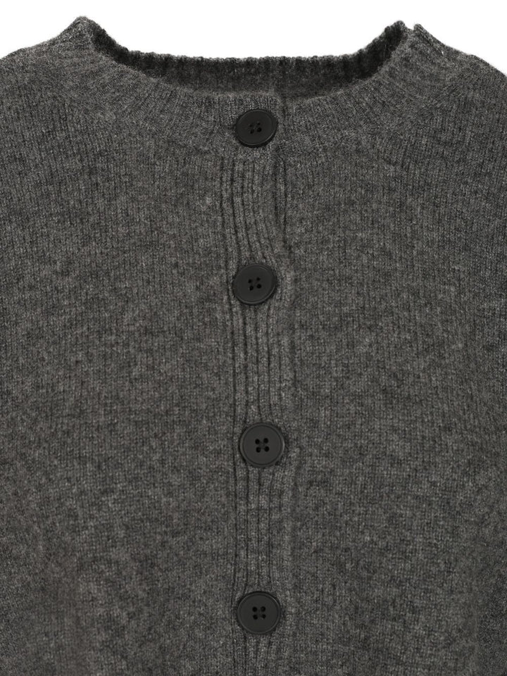 Loulou De Saison Zephir Lds Knitwear - Grey | e42d1f3b5aff8c8c5991483514d4dfa399543cbc