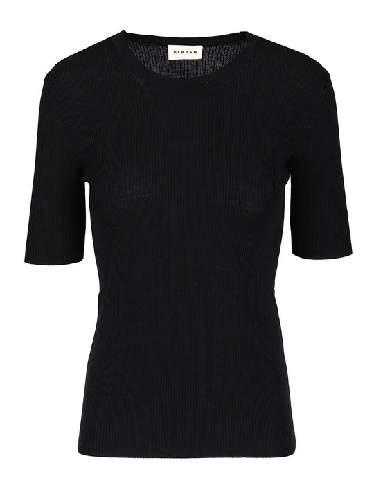 Half Sleeve Sweater T-Shirt Blue