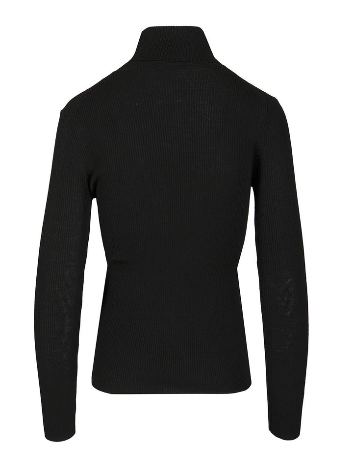 P.A.R.O.S.H. Ribbed Wool Turtleneck Knitwear - Black | 48e12149185e86b9b1c0453ab5d7ae5f6da75cc0