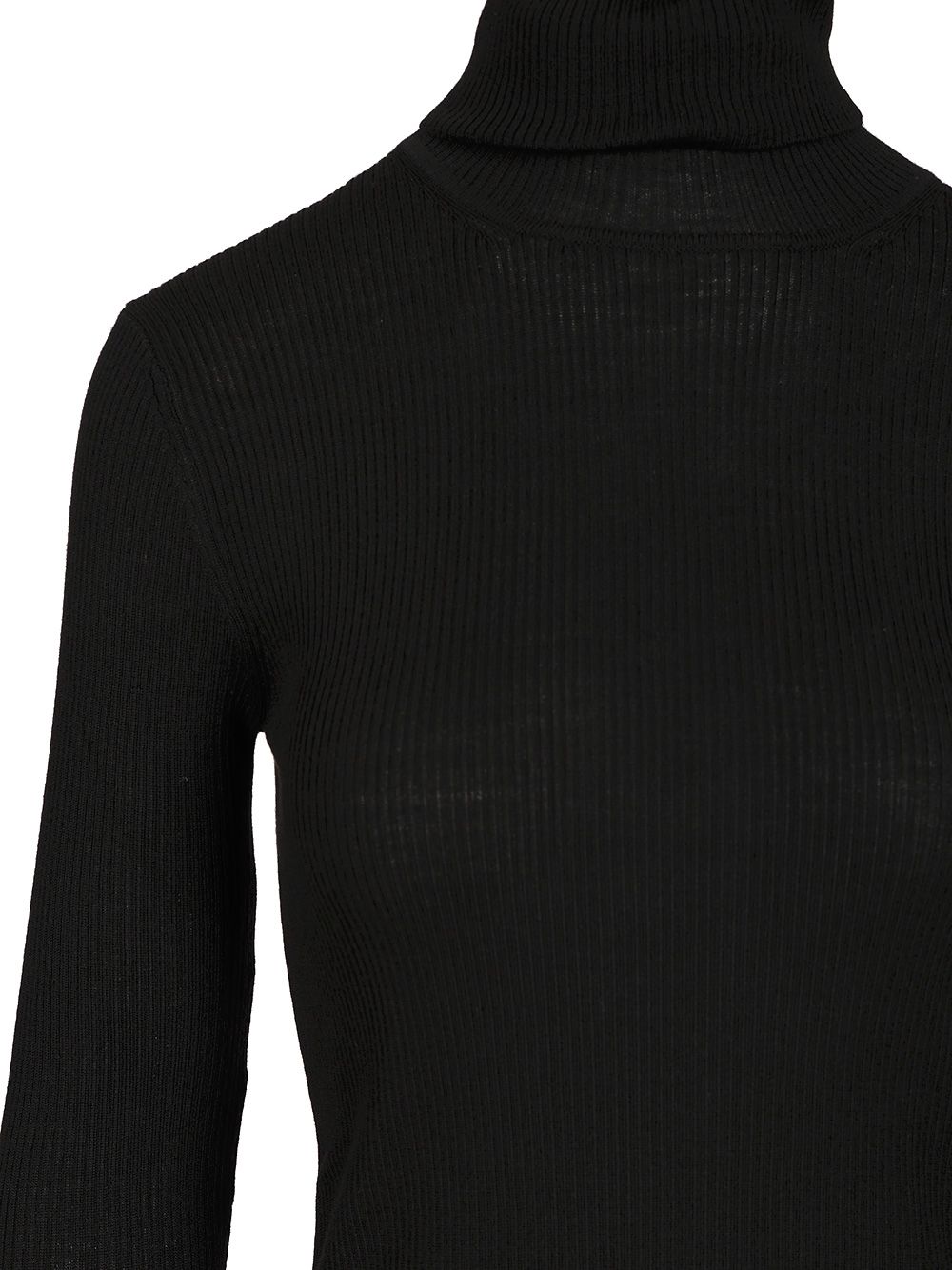 P.A.R.O.S.H. Ribbed Wool Turtleneck Knitwear - Black | 57adabf142a74eaacfd03f48c9ccdf7f59748ab0