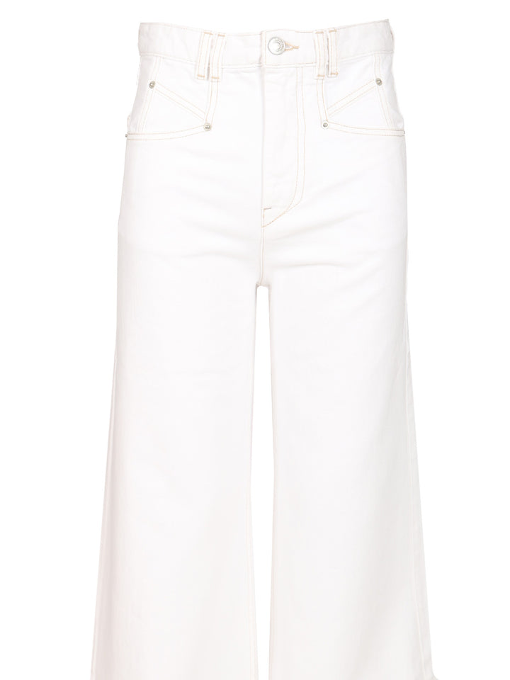 Isabel Marant Lemony Trousers - White | bbd47fc0e1615537d1215e7d361527dfa3ed19b7