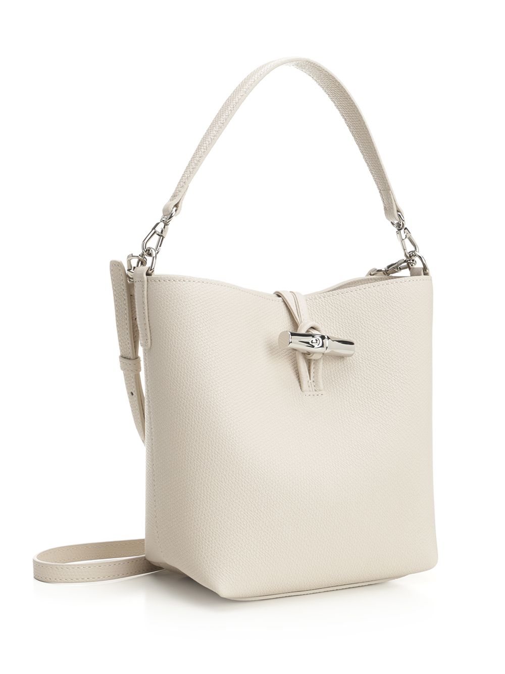 Longchamp Paris Le Roseau Leather Xs Bucket Bag Handbags - White | d460621e87c88796329fa08ebf1f63e4fd252c5d