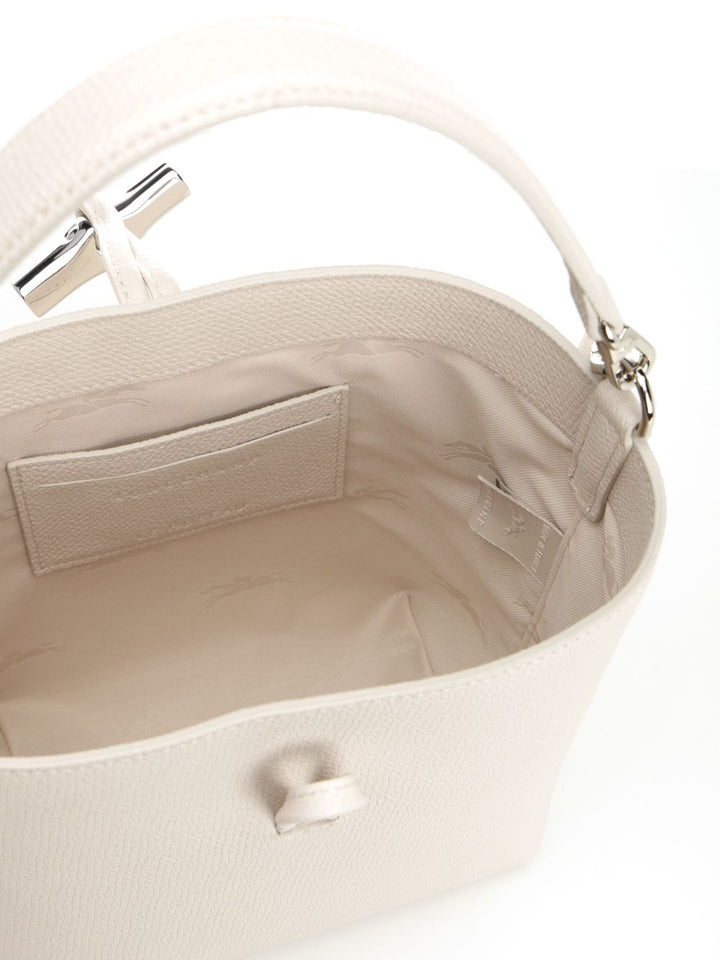 Longchamp Paris Le Roseau Leather Xs Bucket Bag Handbags - White | a9c236f448a407137e518ce29658619deb9d44b2