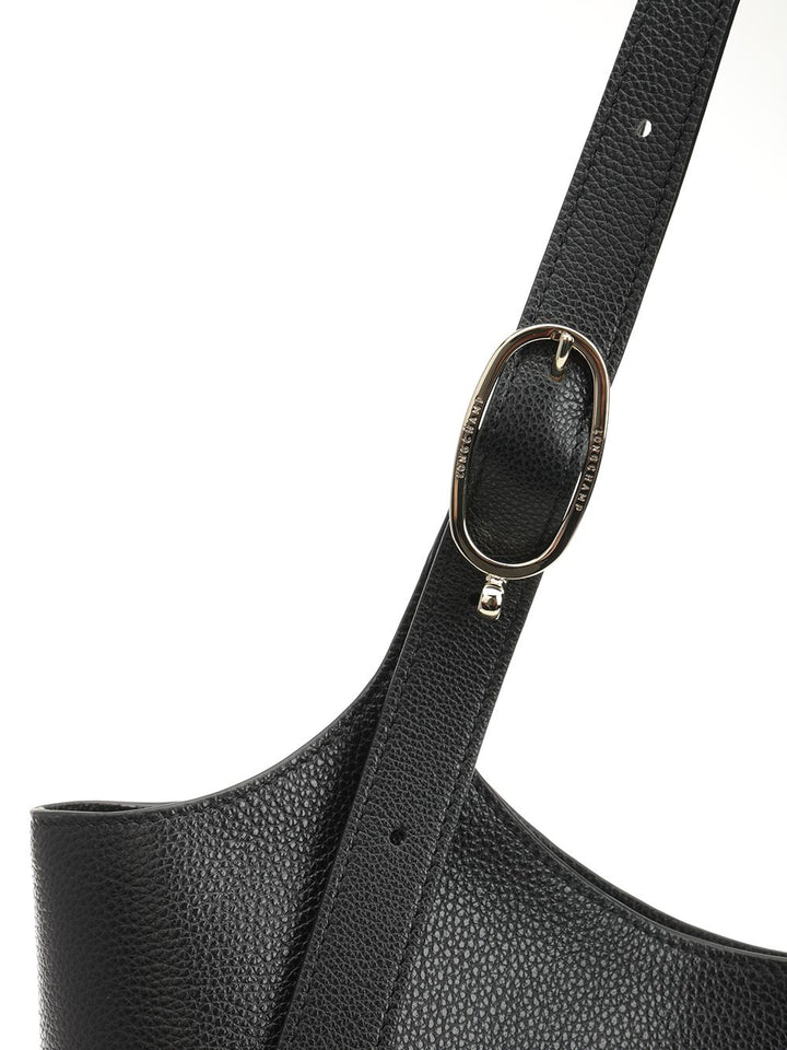 Longchamp Paris Le Foulonné Shoulder Bags - Black | c5433bc5f07b8a2014b9105090a26f8ff21df977