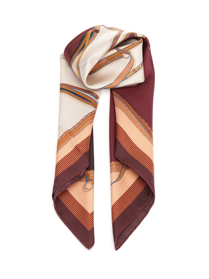Longchamp Paris 90 A Toute Allure Scarves And Foulards - Bordeaux | a611e8ade5c3bd30a03dc6f149f2fc7fd8004f45