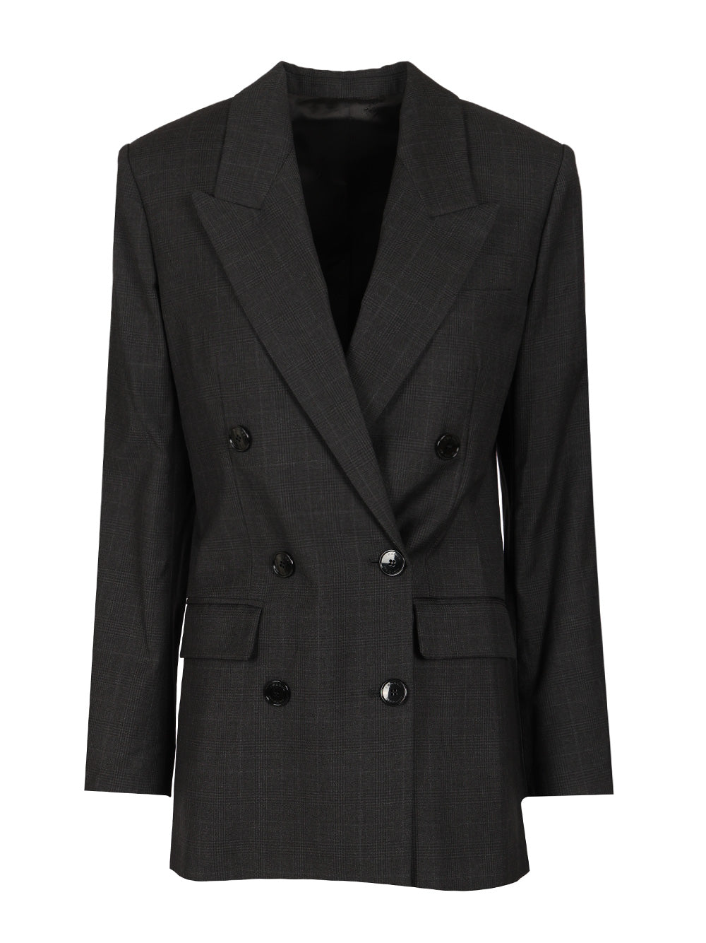 Isabel Marant Jevima Wool Prince Of Wales Suit Jacket Jackets - Grey | f5ecc8fbf0ea219278f68c5f6649edfed3d4b422