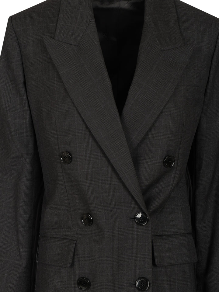Isabel Marant Jevima Wool Prince Of Wales Suit Jacket Jackets - Grey | 3440c3cd245fa84c654b2af38b07332289b376bd