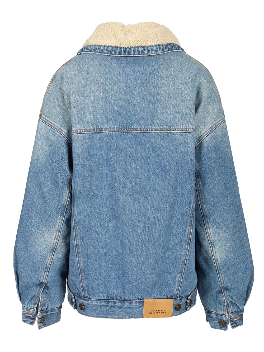 Isabel Marant Pimia Denim And Faux Fur Jacket Jackets - Blue | d945ec16c1ee7687f84814afe2d92ccfc5a95836