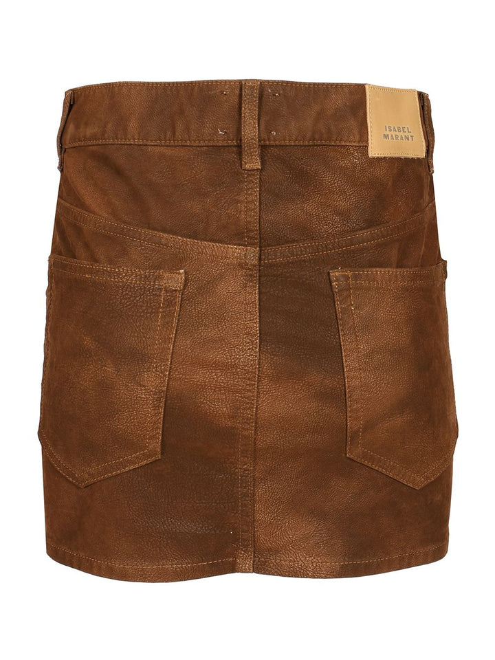 Marant Etoile Kimmy Mini Skirt Skirts - Brown | b578e2fc5c6ff247fdab1df81f7047e83d12518a