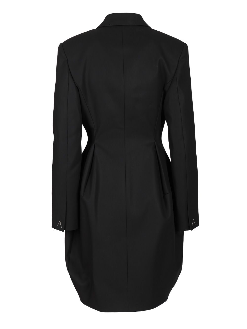 AlaÏA Double-Breasted Rounded Coat Coats - Blue | 7340f8299b810dbcfca7635fc9ac75cb7499c432