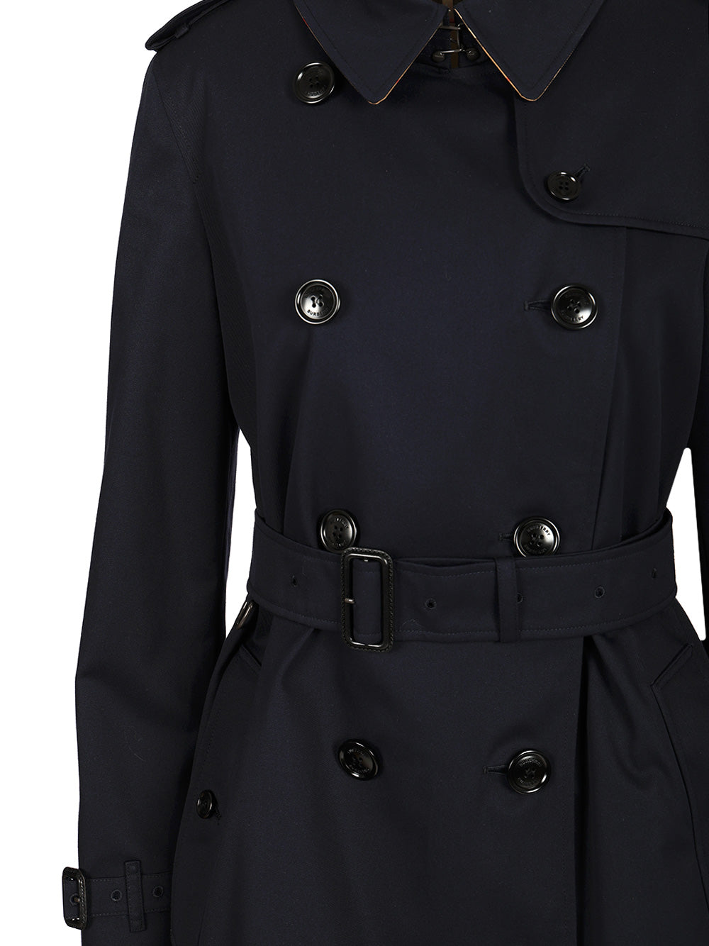 Burberry Heritage Kensington Trench Coat Coats - Blue | 5671819db22748582aaf5055e781b428737dd1d4