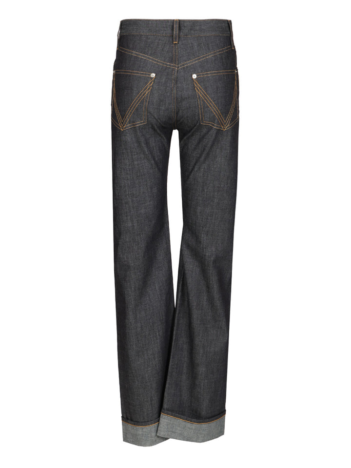 Bottega Veneta With Woven Pocket Jeans - Blue | 175ed0a4bad39037b2caae76bbae2ef80968b063