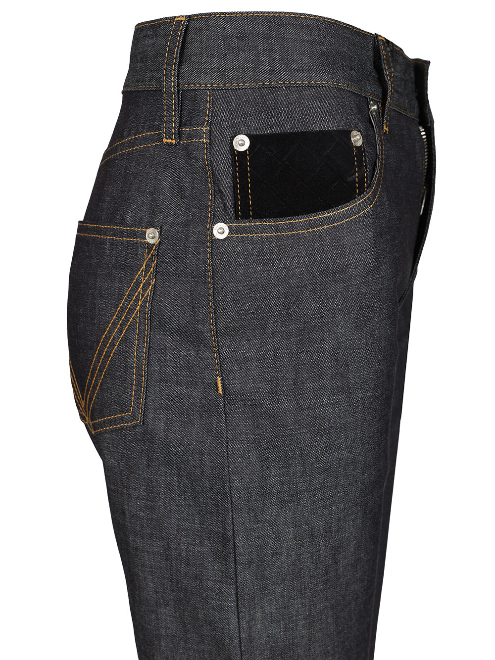 Bottega Veneta With Woven Pocket Jeans - Blue | 927ef41ad4a96bb745b05a089eb3428a78ff7633