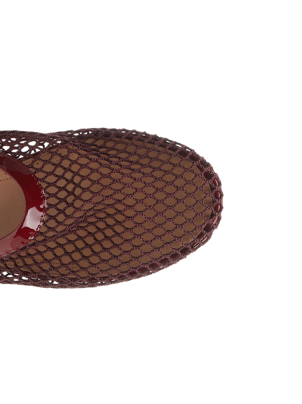 AlaÏA Mesh Flat Mule Scarpe basse - Bordeaux | 2c91563eba282ec1d90df1729d0d955cdb4bd830