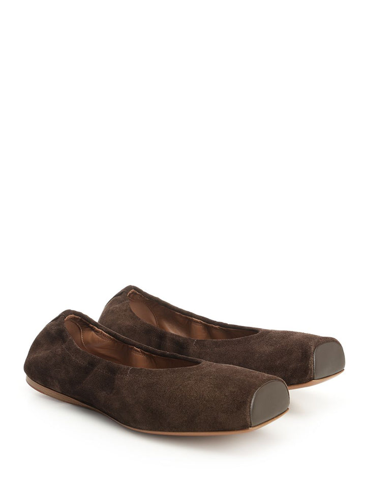 AlaÏA Square-Toe Flat Ballerinas Scarpe basse - Brown | 655d6c179275c04a097789ada85c55dbaac2763d