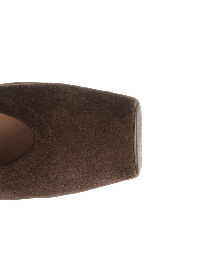 AlaÏA Square-Toe Flat Ballerinas Scarpe basse - Brown | f25fb3a8b831cdfc926e0d3944c7ecdec919c67b