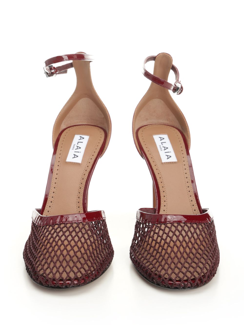 AlaÏA Mesh Pumps - Bordeaux | e6786c9db7b135210dd7efe766149e365359040b