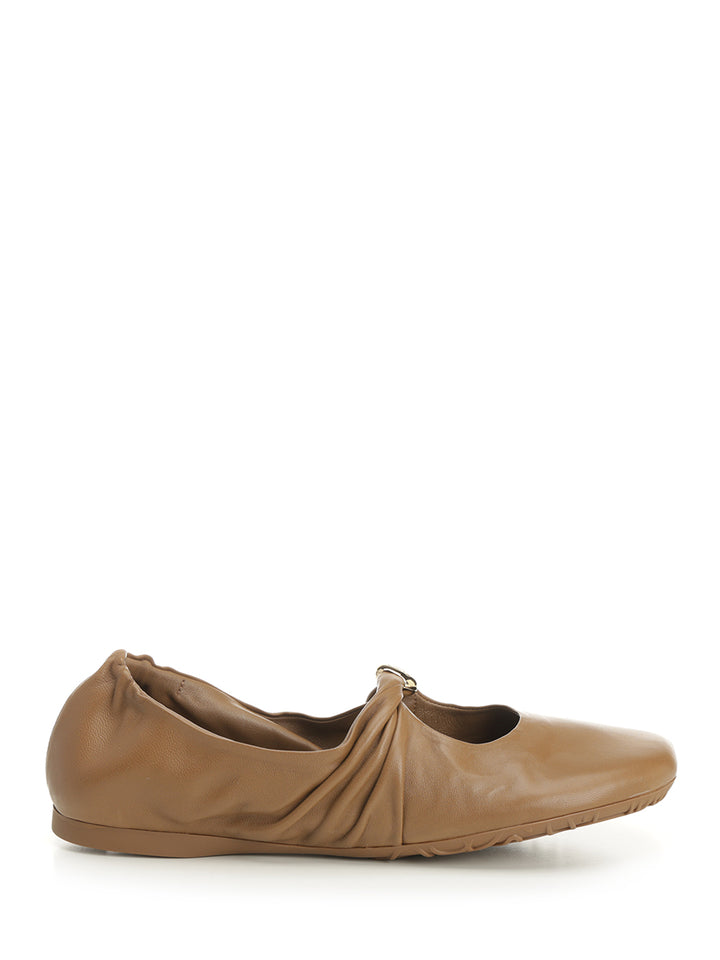 Loewe Pebble Ballerinas Scarpe basse - Beige | 754e53d0bd6adca87520d884897b8954ece1f0e0