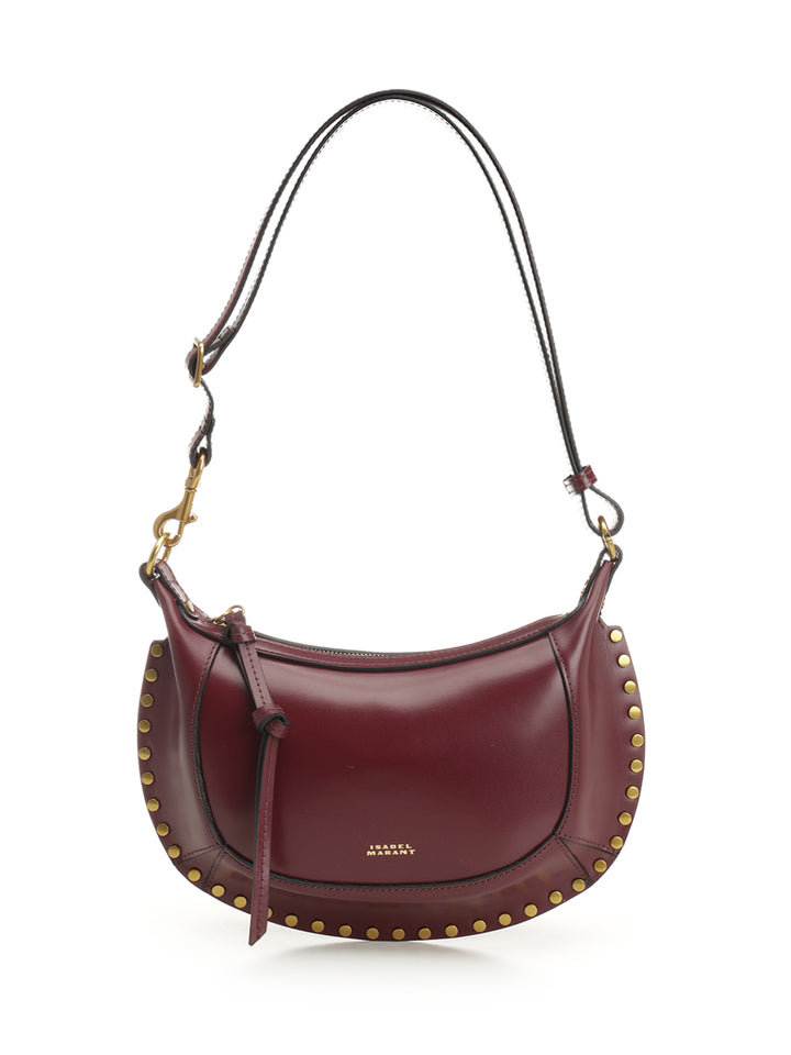 Isabel Marant Oskan Moon Bag Crossbody Bags - Bordeaux | 1352f669697e720322adaf6f3c9041f25f1c9e2e