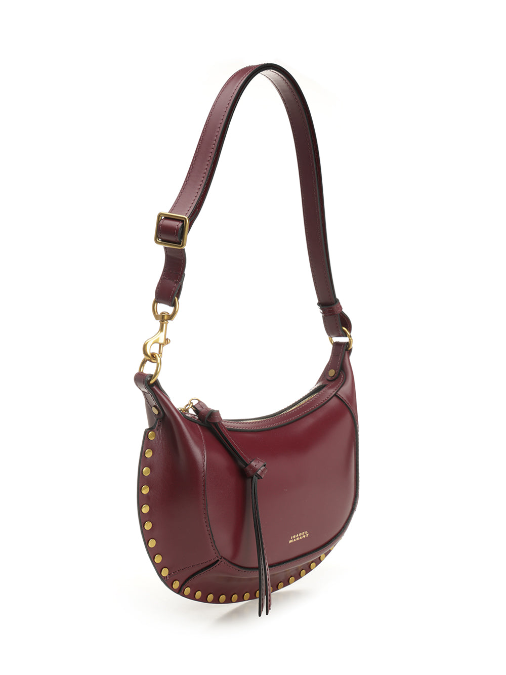 Isabel Marant Oskan Moon Bag Crossbody Bags - Bordeaux | 6b4b6e0fb60605d09419b3c7ac665a69a04f97c6