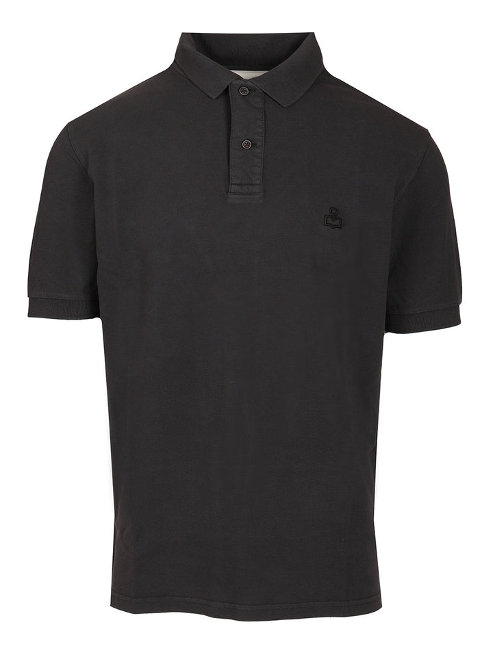 Marant Vafko Polo shirt - Black | 68adcb96318daf1bed411e354cc4828661c62c9b