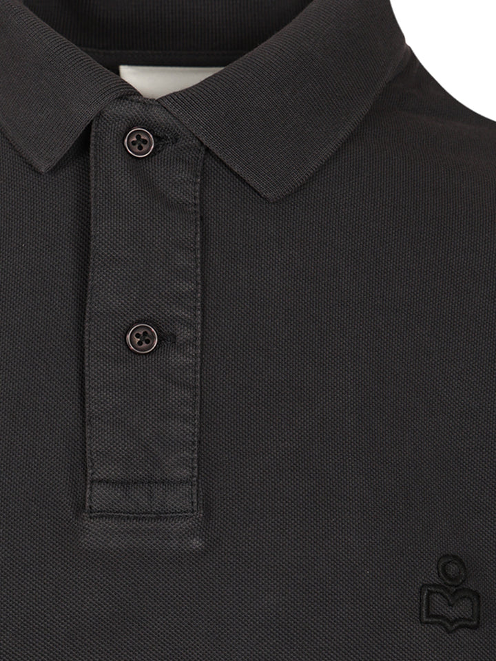 Marant Vafko Polo shirt - Black | be3c3f93d4aafab3b42a9f2bc26768ec1e3e8862