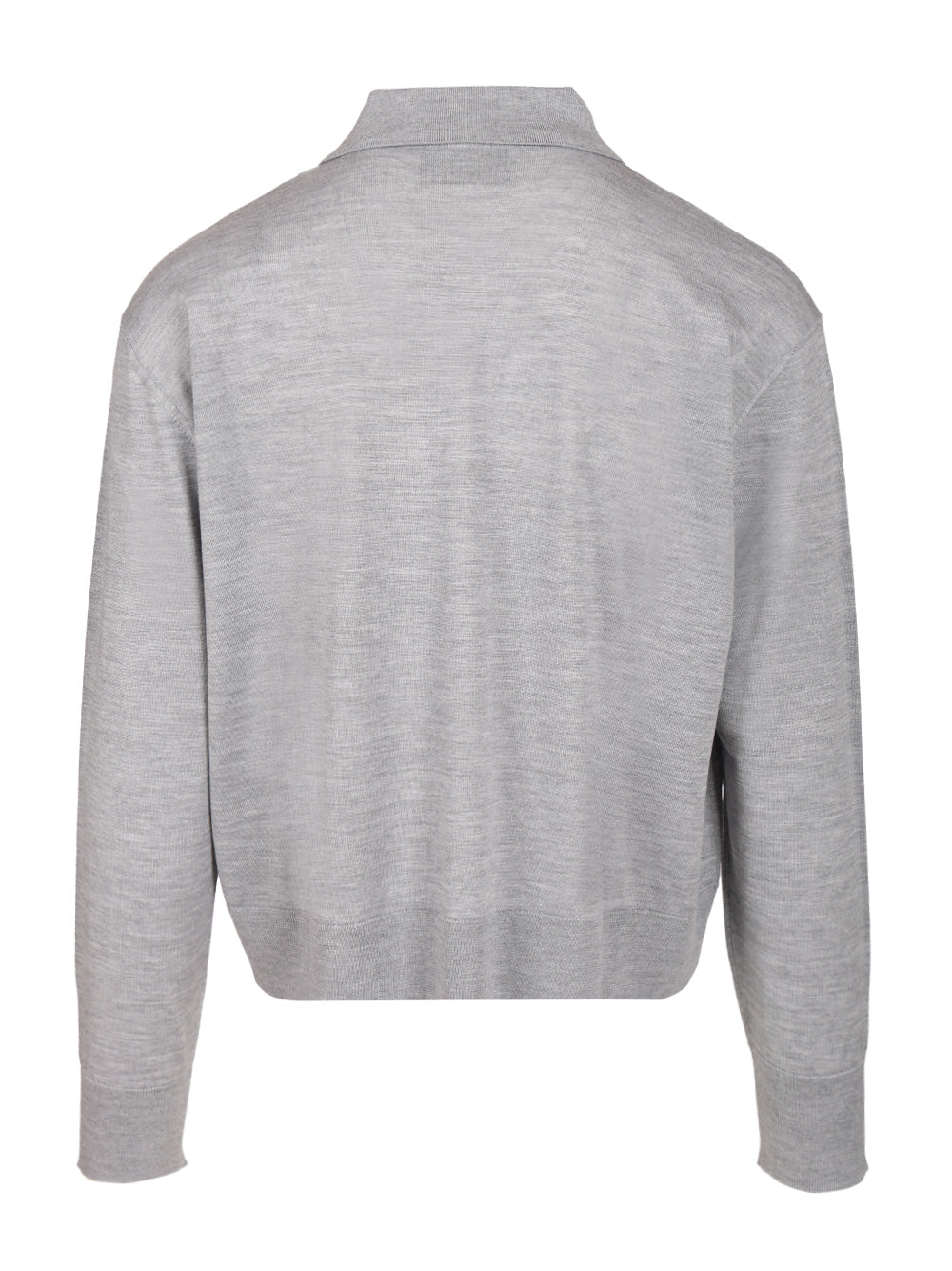 Ami Ami De Coeur Polo Shirt Knitwear - Grey | 475cce83620b09178428271c87906003d36bf817