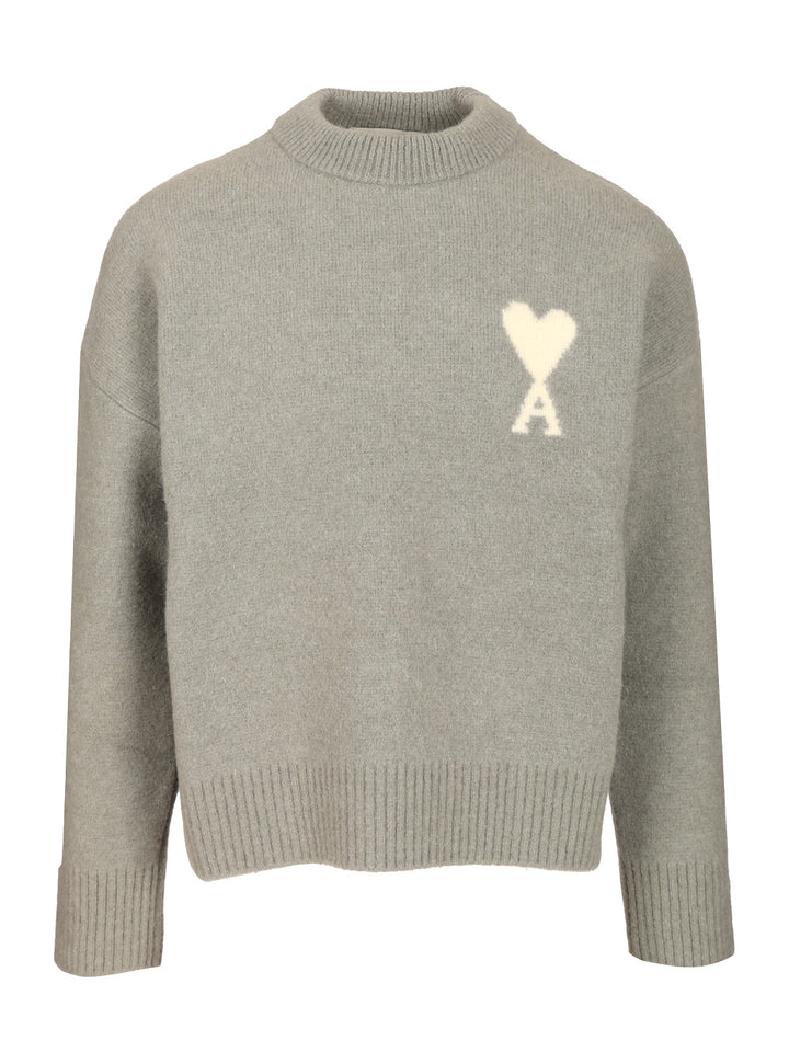 Ami Ami De Coeur Sweater Knitwear - Grey | ce8da165b2bf1a883edaf602ea6077c06bb865bf