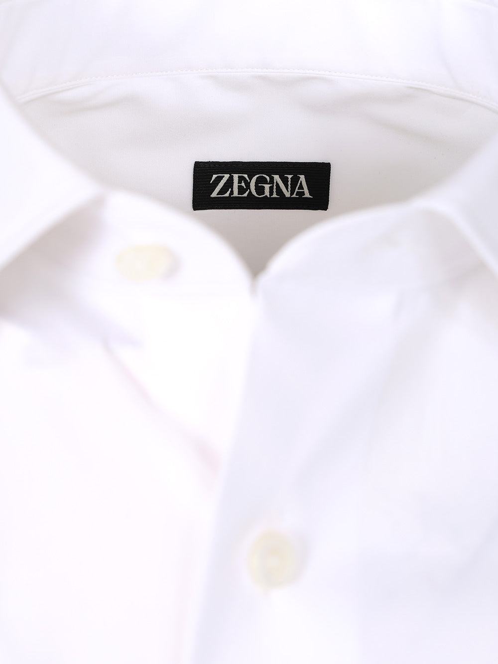 Ermenegildo Zegna Tailored Shirt In Stretch Cotton Shirts - White | b0a86efb920dd4b462d2c410da9c247f9cbfb7ed