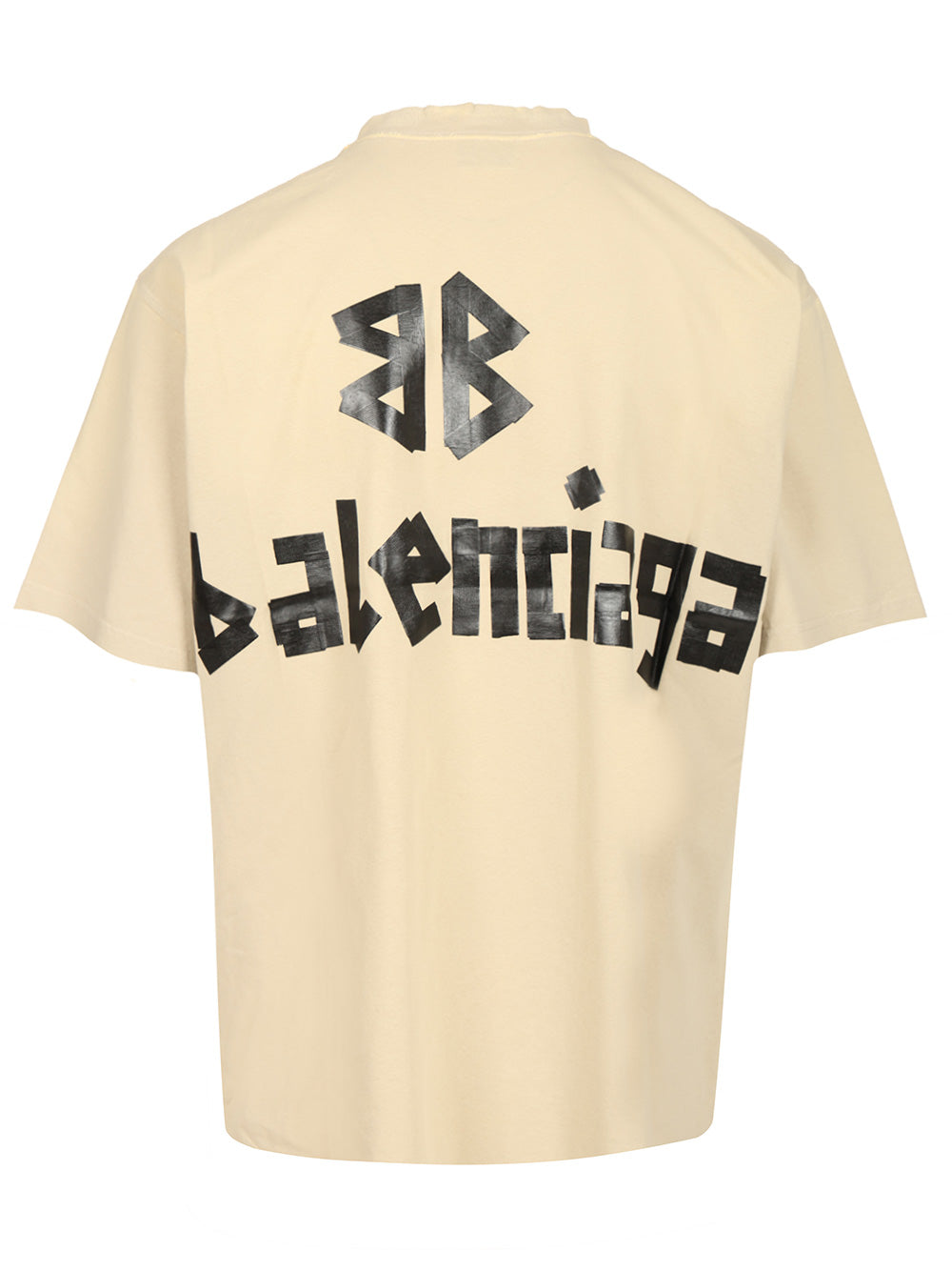 Balenciaga New Tape Type T-Shirt - Beige | e4dcf79e3fdb3baf45d7d86d262924563979d636
