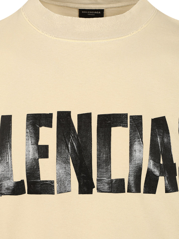 Balenciaga New Tape Type T-Shirt - Beige | ff1e779bad02448d5248a1f30d89530abf65812b