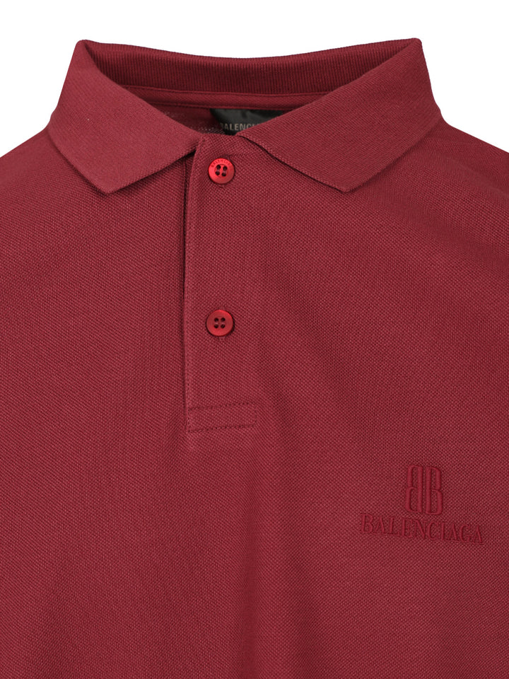Balenciaga Nano Bb Polo shirt - Bordeaux | 9b57f4a12c92a6c4a4fd93c6debaa68d43ea1ed2