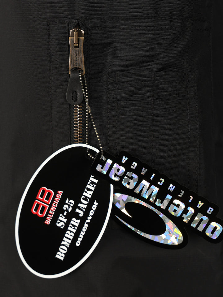 Balenciaga Bomber Jacket Jackets - Black | 022f3c0c166bd5e9800da999507f47478efc4a52