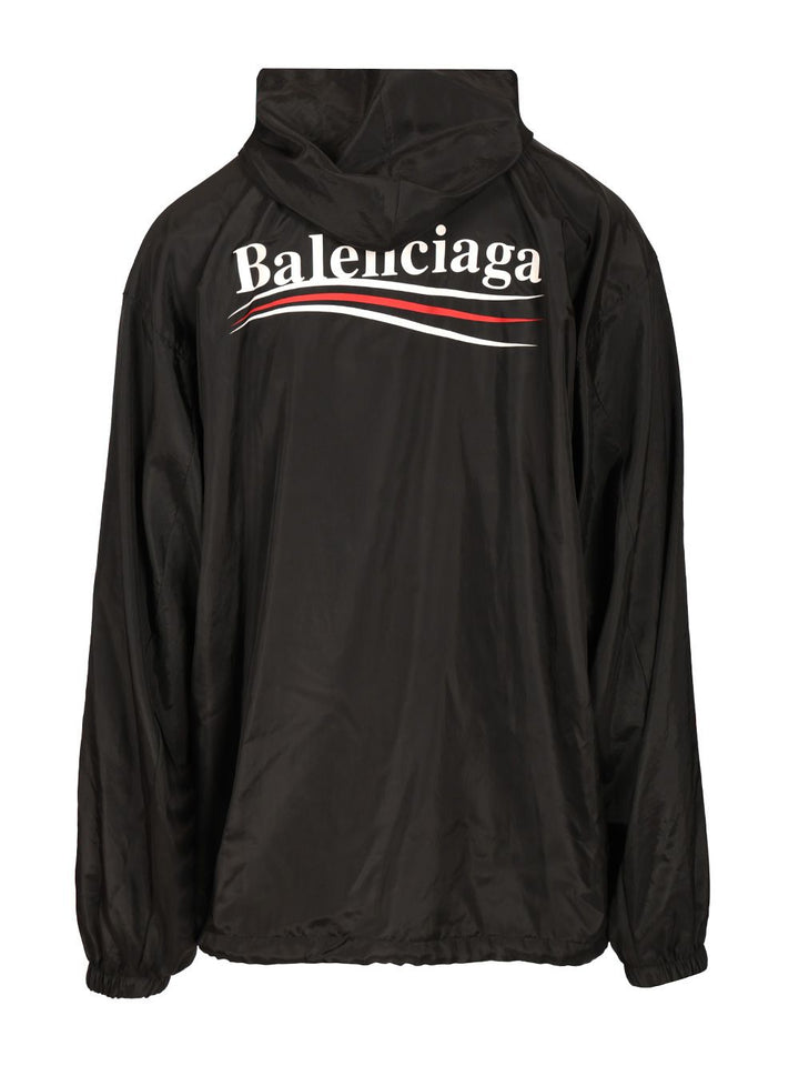 Balenciaga Waterproof Jacket With Hood Jackets - Black | ed63182c1442a3edcfab0405e82986f29a318b8d
