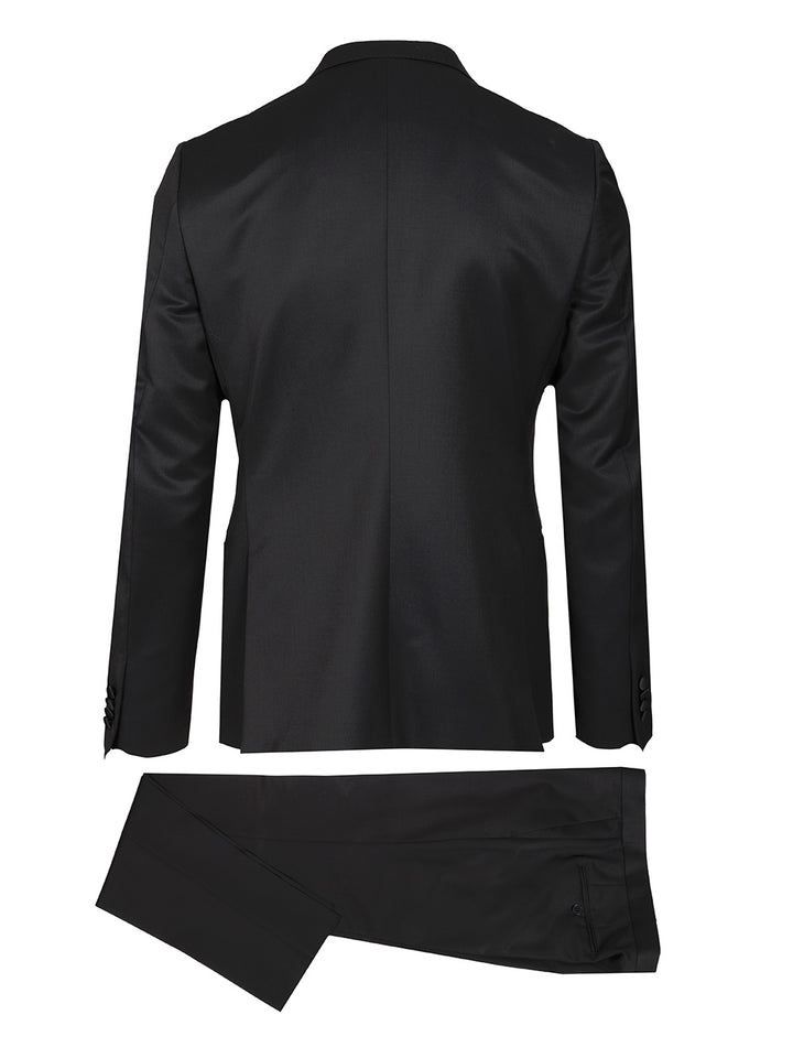 Ermenegildo Zegna Wool And Mohair Tuxedo Dresses - Black | 701b257bfa3b2ed2918e2f18d18595043bd5658d