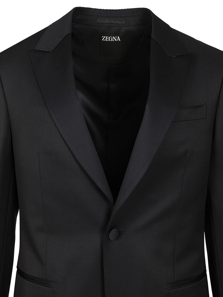Ermenegildo Zegna Wool And Mohair Tuxedo Dresses - Black | e2bb434e7dd7f524367912e15b6c0919c6e3b345