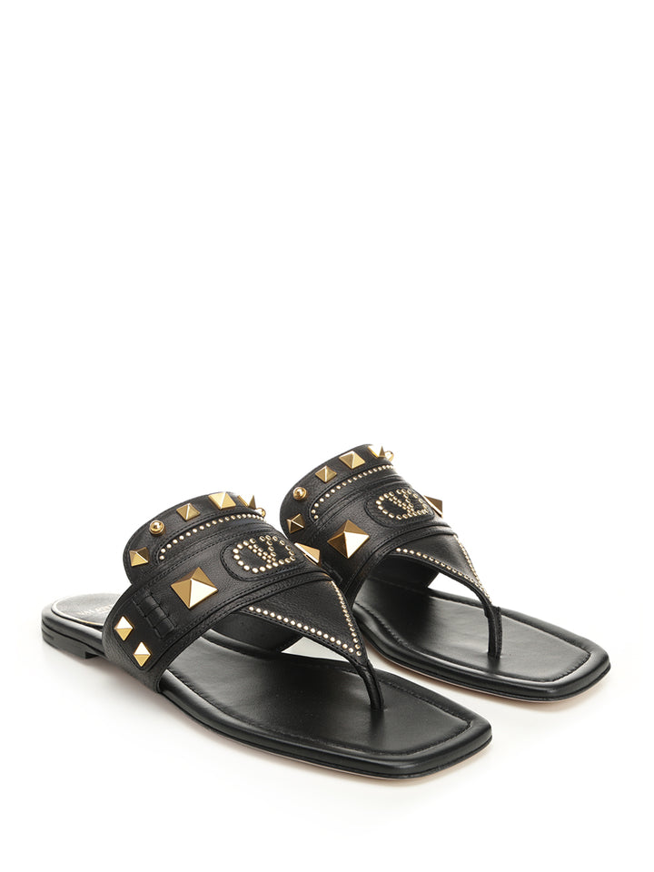 Valentino Garavani Plaster Caster Sandals - Black | 458db4e218b85d4bee47120b0518e7fae055f5b4