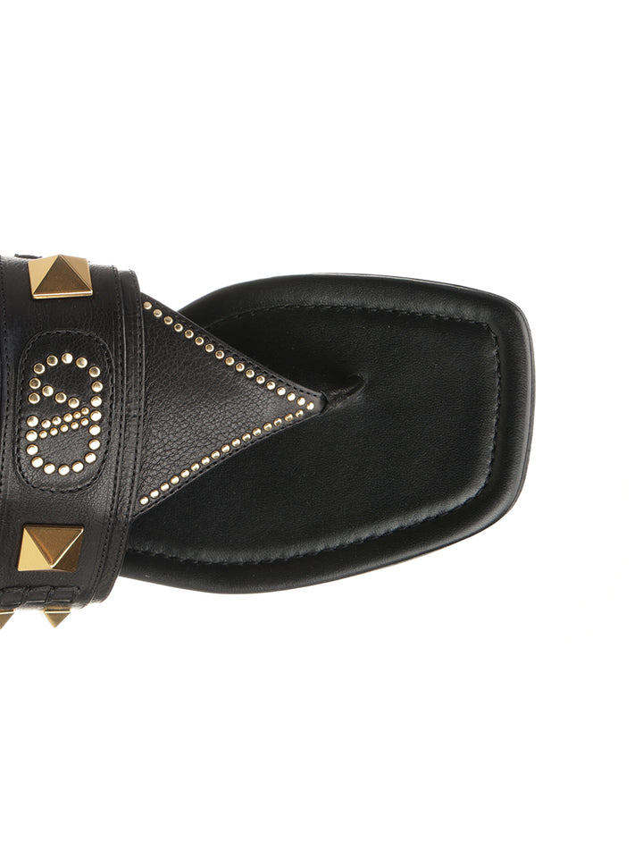 Valentino Garavani Plaster Caster Sandals - Black | 1f2f4156f707253e298ec1640d569a487fa24220