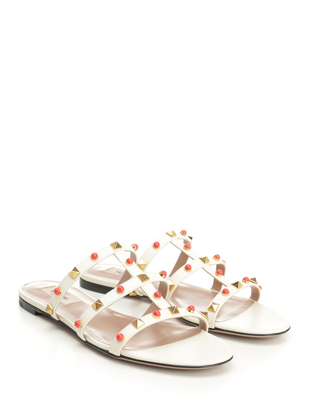 Valentino Garavani Rockstud Sandals - White | 7e44c6ec276d970fb02c9c07bb4c5361ccc5a47e
