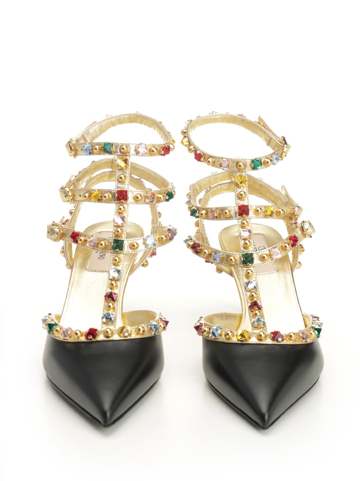 Valentino Garavani Rockstud Sandals - Black | 3cdc37836419ca6d70e7a520214db69b25df1209