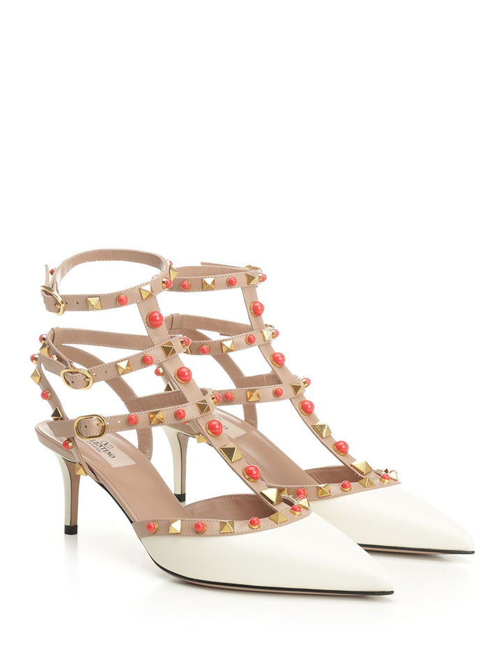 Valentino Garavani Rockstud Sandals - White | d5c38349d2ad9d57e349ffea02f448bf6a6558d6