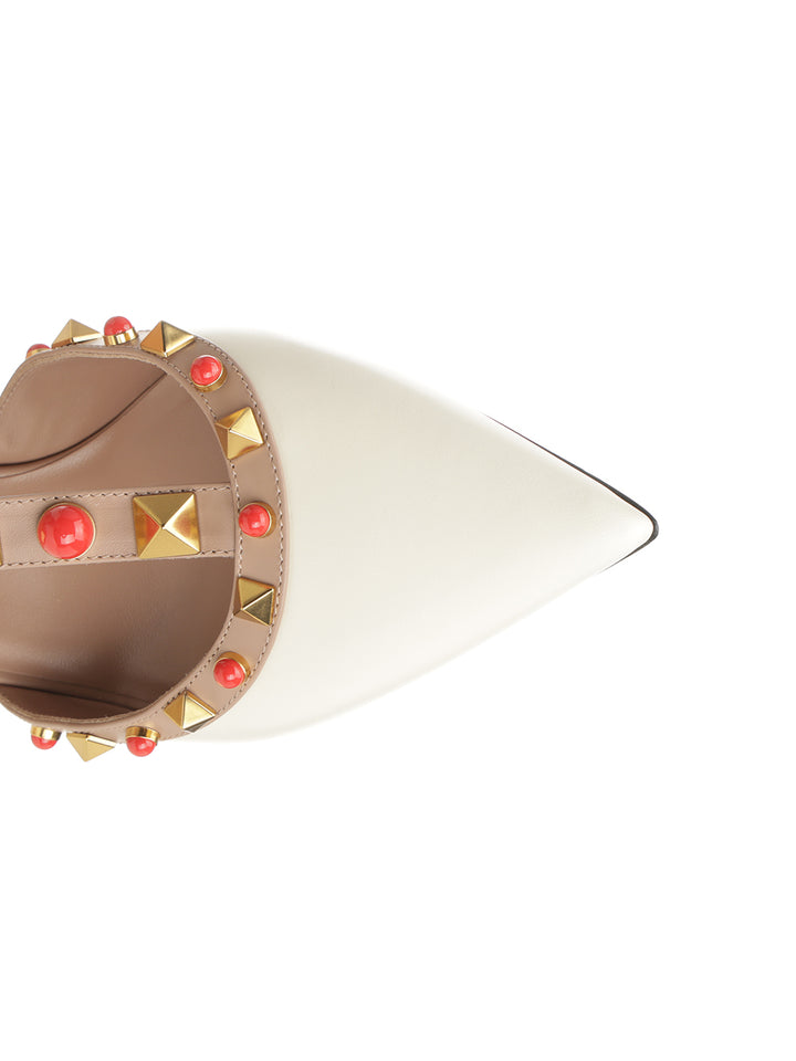 Valentino Garavani Rockstud Sandals - White | a690e473021debefbd4332b14b99c27be0371ae4